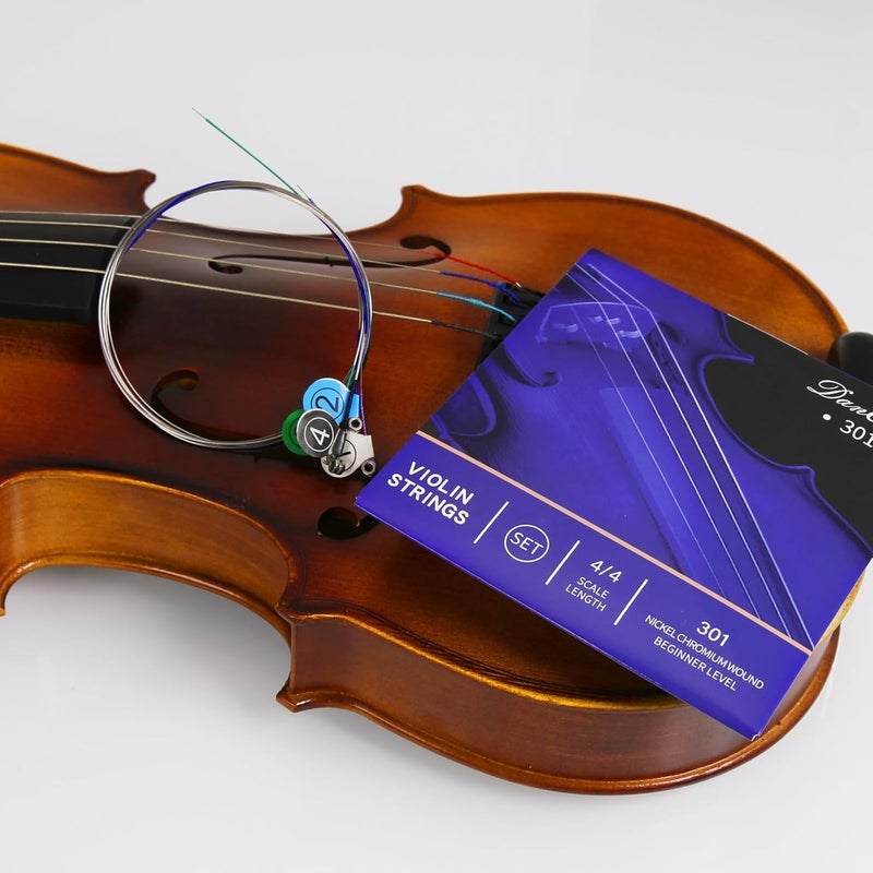 Danchet Violin Strings 4/4 Full Set Beginners Level, Ball End, Nickel Chromium Wound 301.… - Image 3